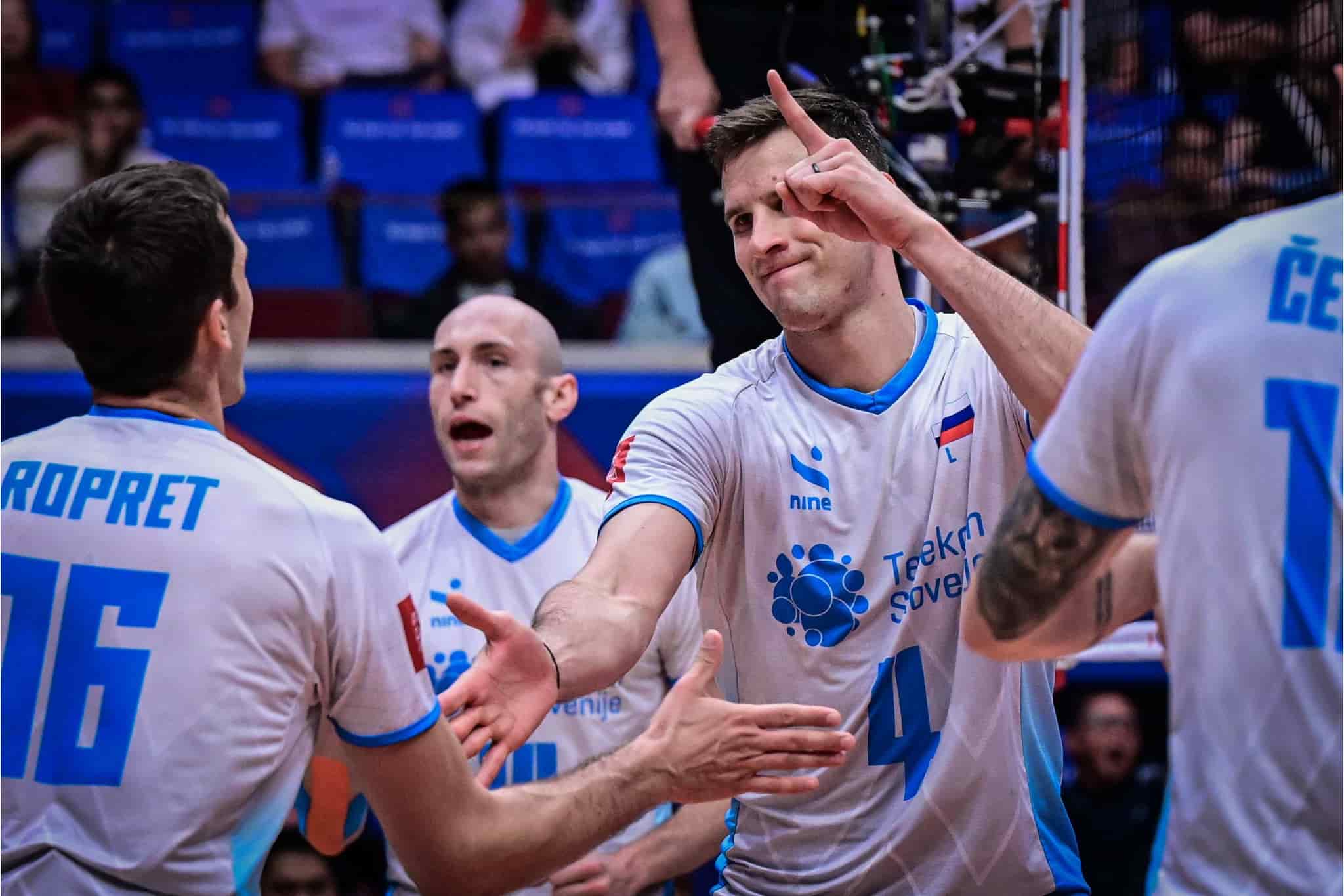 Slovenia defeated China in the 2023 Volleyball Nations League Manila Leg