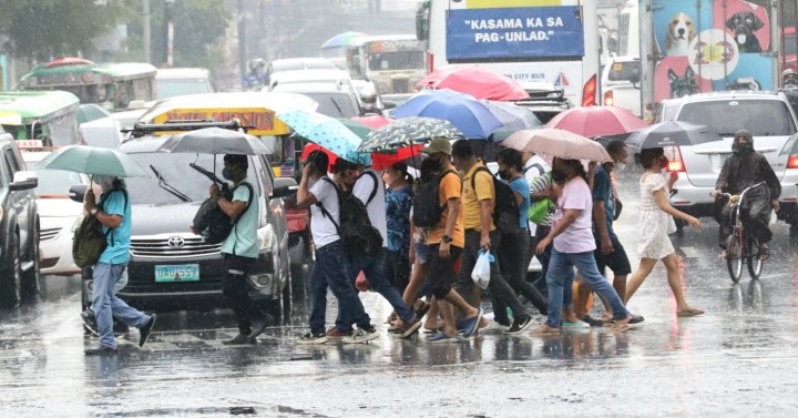 Isolated rain showers experiencing in the Philippines