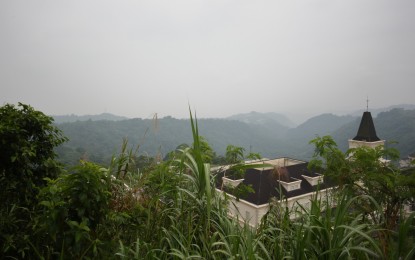 Low visibility of Taal Lake, as seen from Tagaytay City on Friday (Sept. 22, 2023).