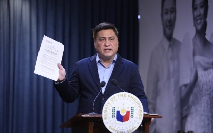 Juan Miguel Zubiri in a Senate discussion