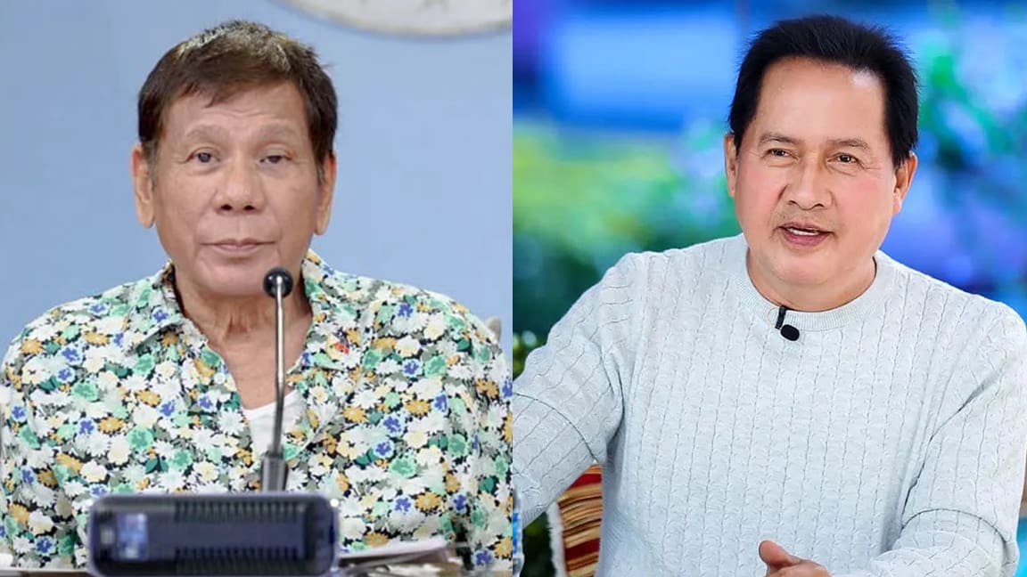 Rodrigo Duterte (left) and Apollo Quiboloy (right)