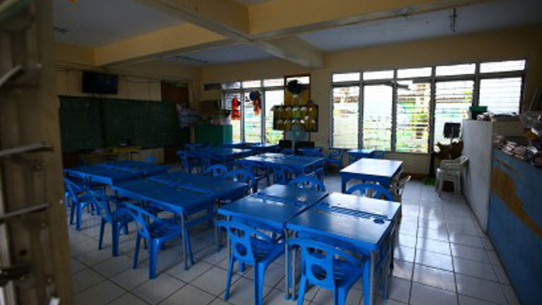 Empty classroom